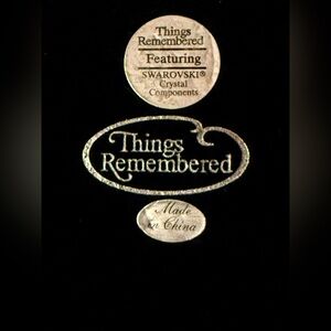Things Remembered Silver Crystal Accent Trinket Box GUC